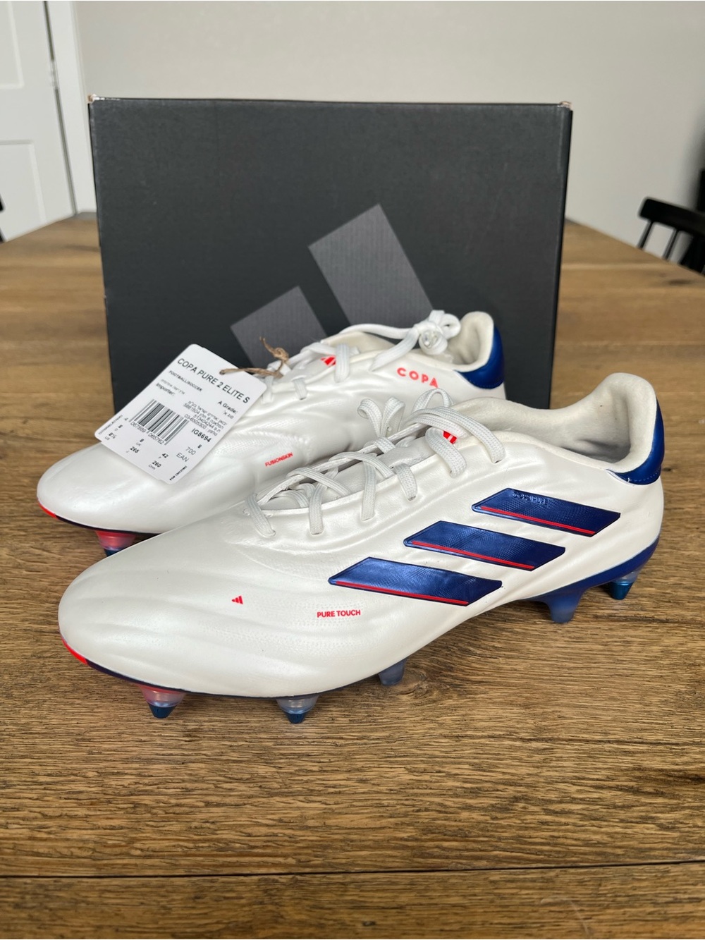 Sizes 8.5 & 11 Men’s Adidas Copa Pure 2 Elite SG Soccer Cleats White  IG8694